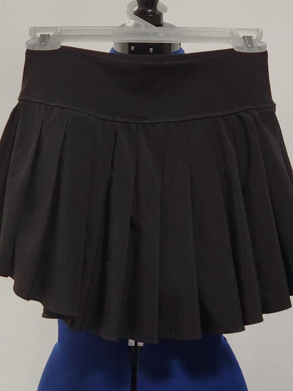 Black mini skirt skort with built in shorts and POCKETS